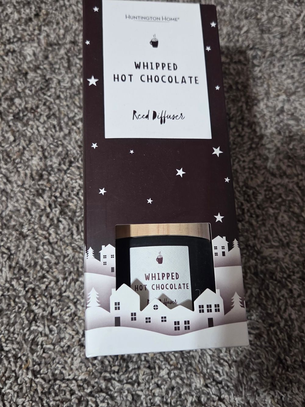 Huntington Home Whipped Hot Chocolate Reed Diffuser - Brown & Cream